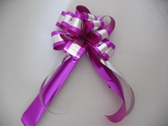Best Custom Printed Gift Wrap Pull Ribbon Bows Christmas Christmas Bows And Ribbon for sale